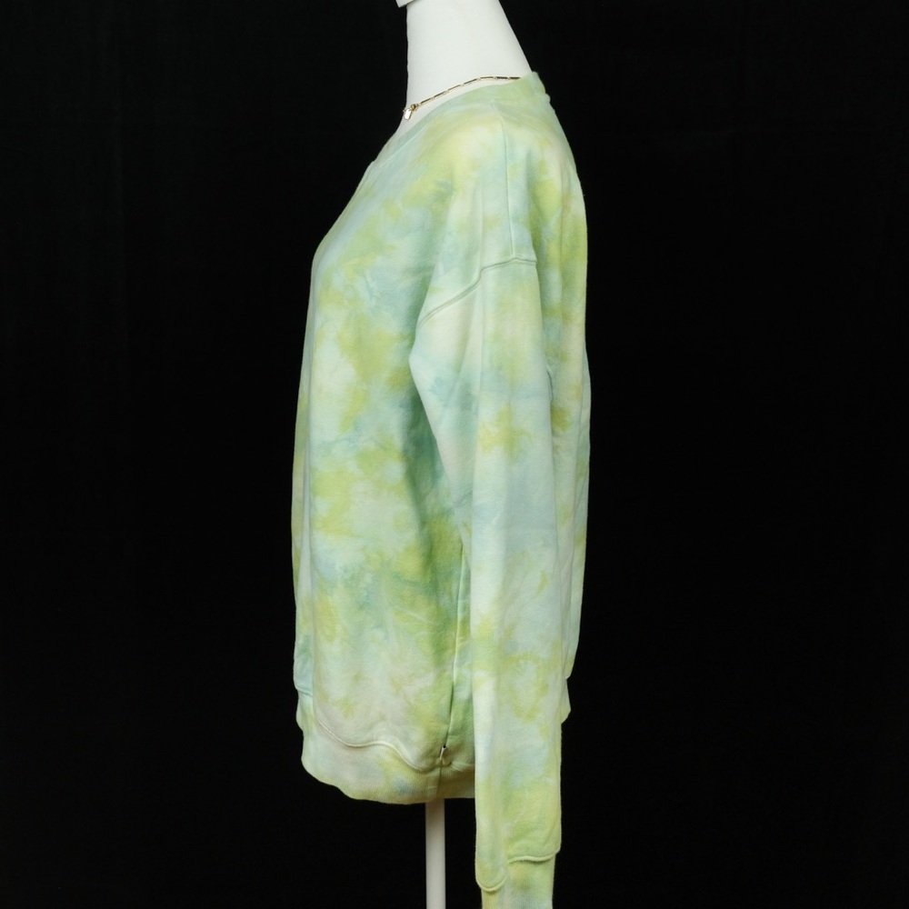 Aritzia Tna cozy fleece tie dye crew neck pullover. Sweatshirt. Size L - Picture 3 of 6